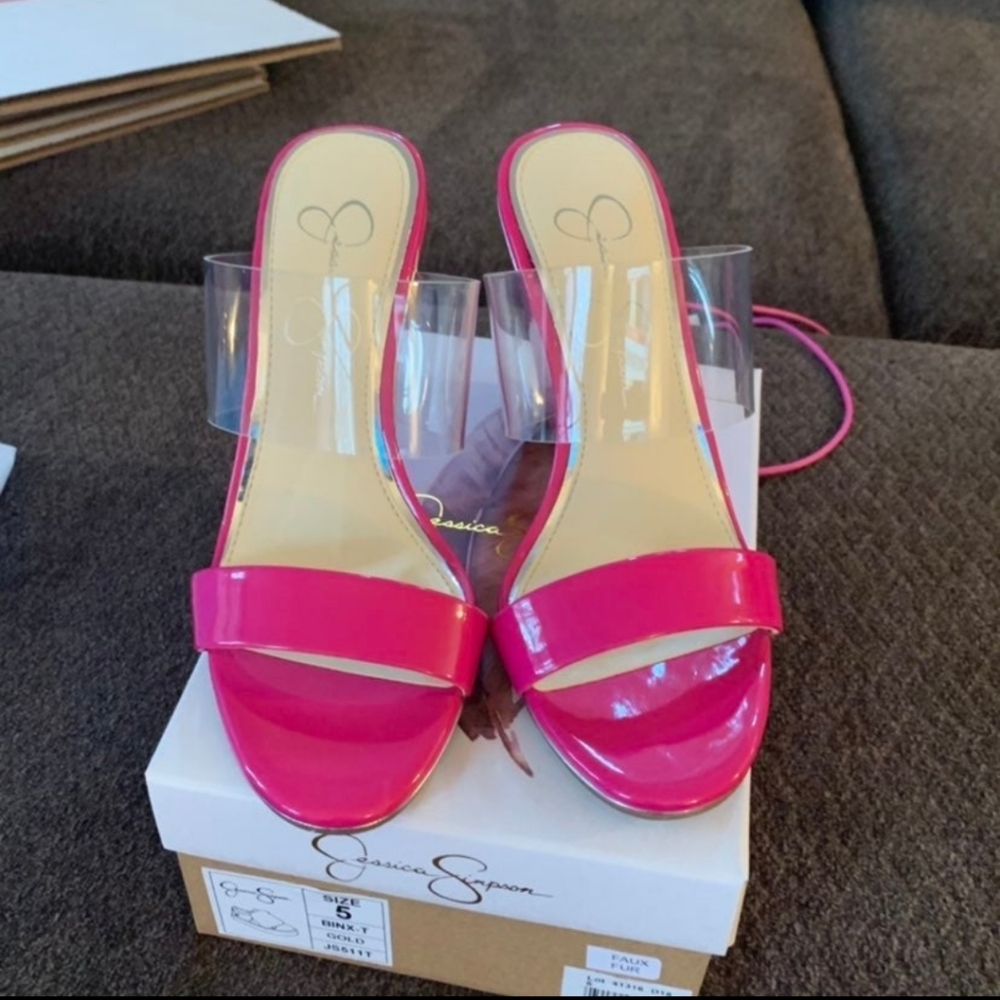 Jessica Simpson Pink Wedges